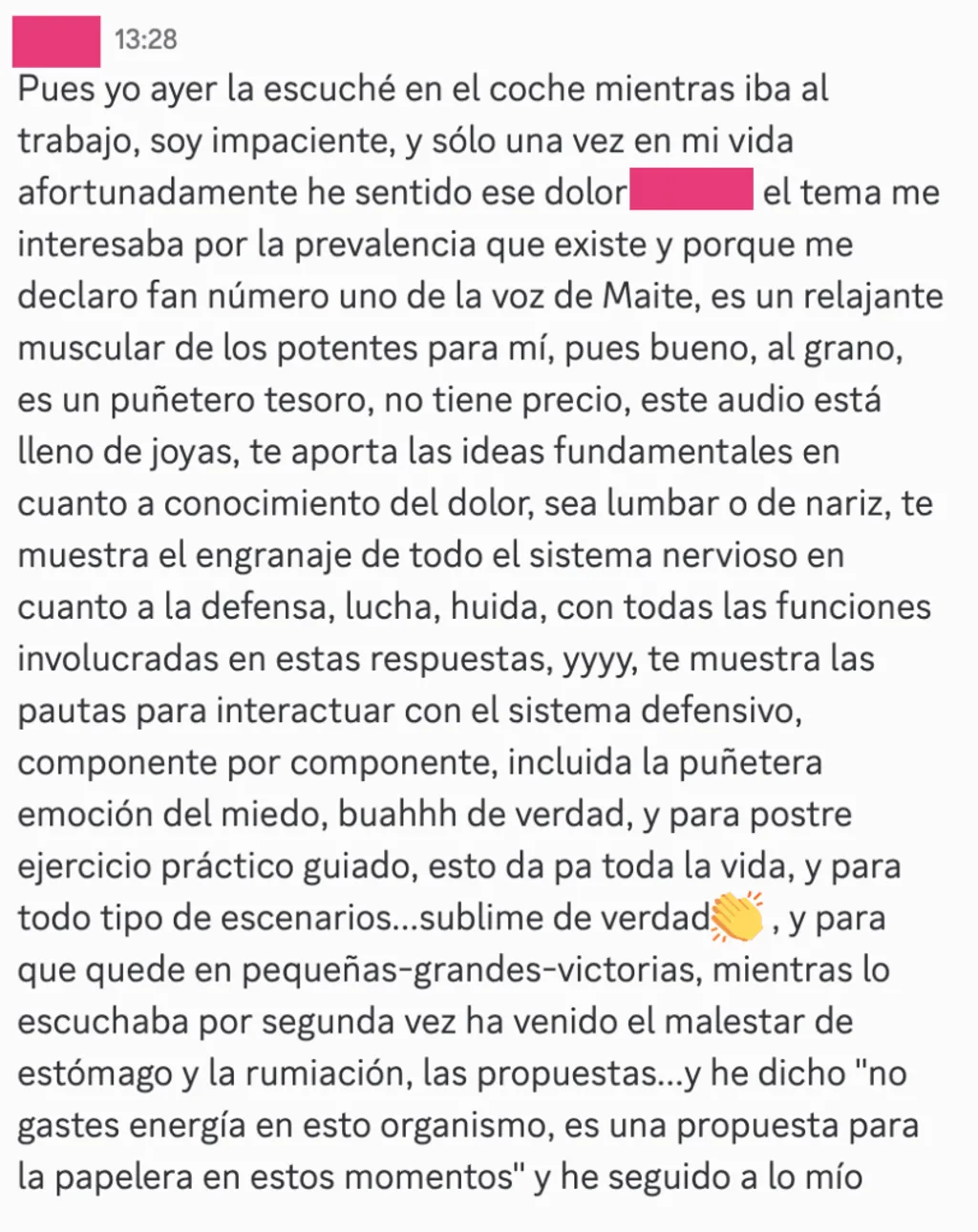 Captura de pantalla del chat privado de la membresía GoiGroup: miembros haciendo preguntas al equipo