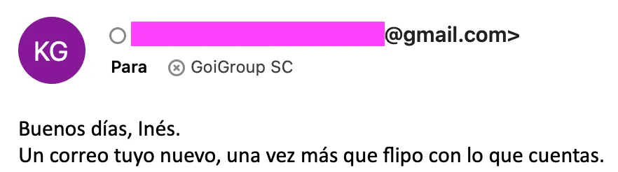 Testimonio de seguidor del newsletter de GoiGroup sobre el documental del dolor